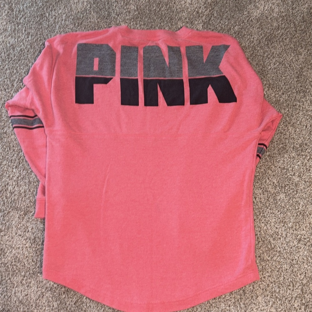 Victoria's Secret Pink Crew Neck Top Large